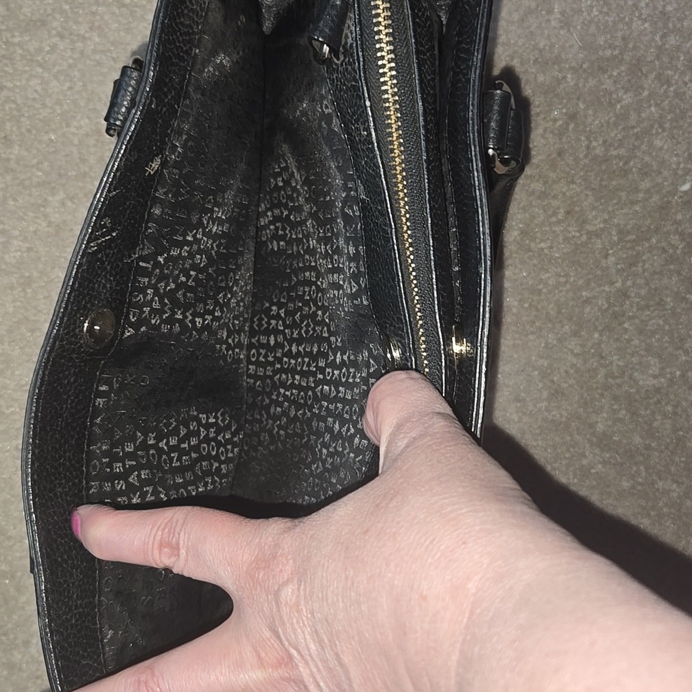 Kate Spade Black Satchel with Pebbled Leather and Gold Hardware - Picture 8 of 17